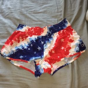 Red white and blue shorts